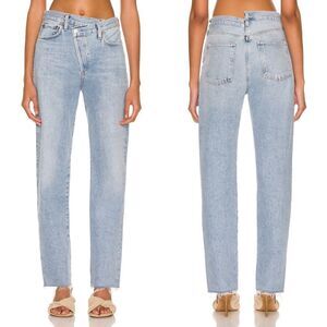 AGOLDE Criss Cross Straight Jeans in Dimension Wash Size 26